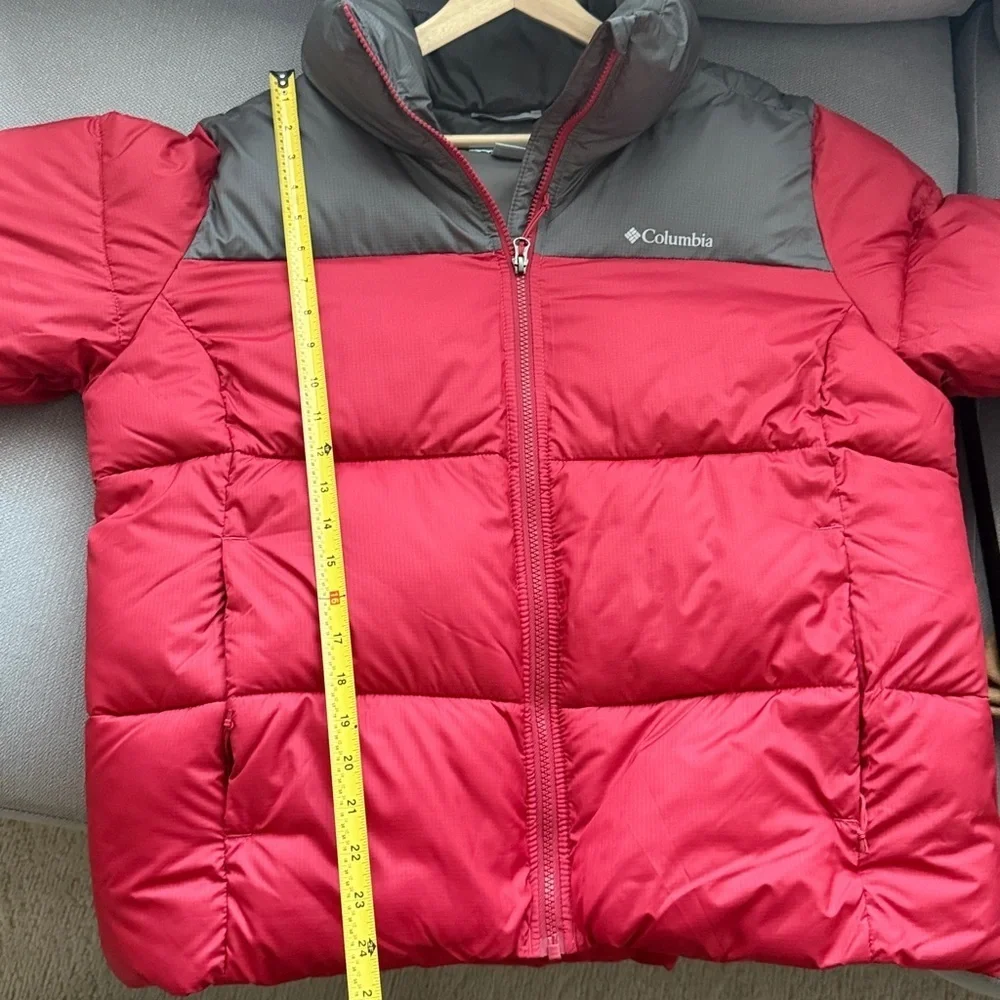 Columbia Red and Gray Puffer Jacket Size XL